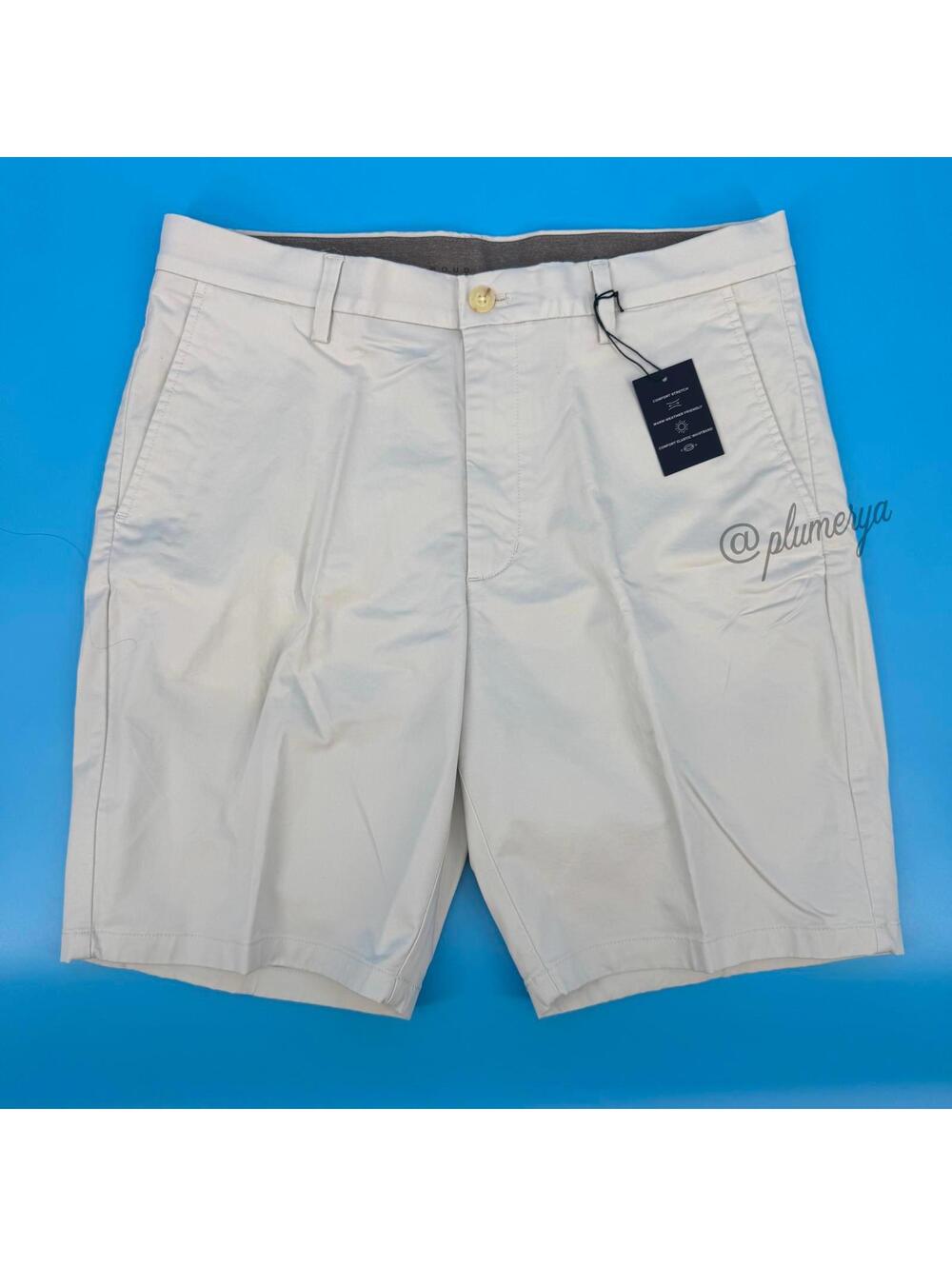 Joseph Abboud Men's Flat Front Preppy Casual Summer Shorts Size 34 NWT